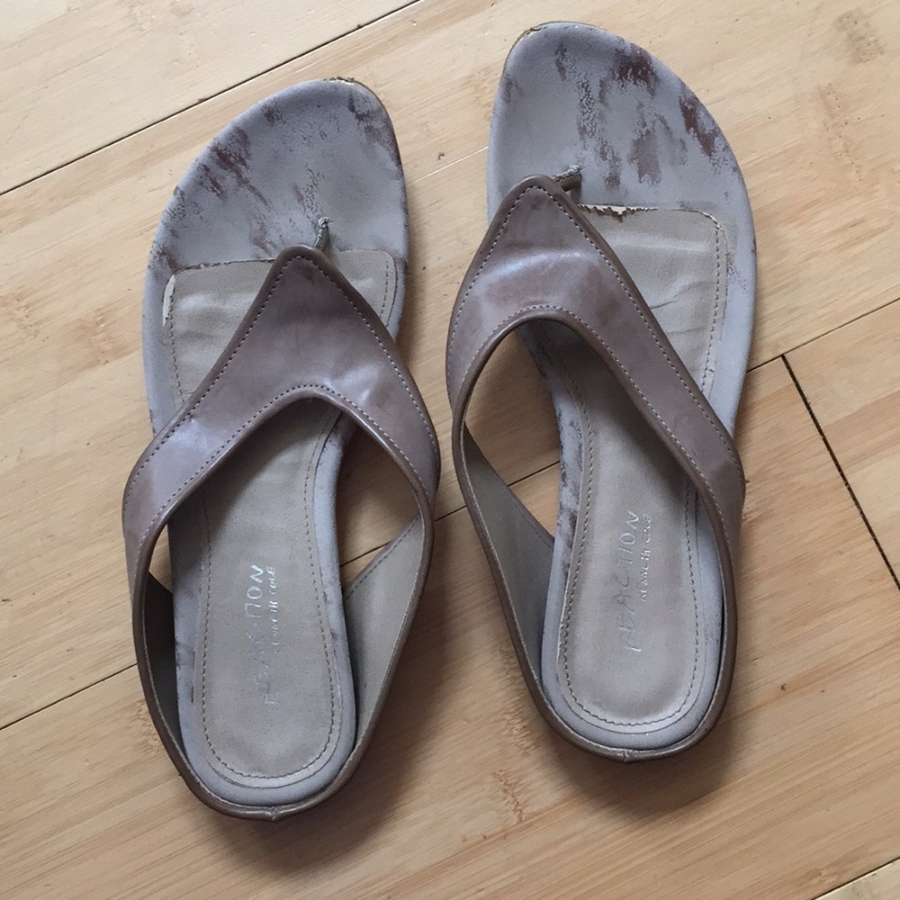 ***free with $10 purchase***.  Kenneth Cole Reaction leather sandals.